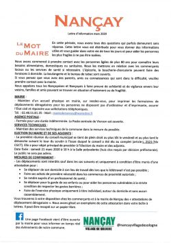 FEUILLE INFOS MARS 2020