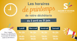 horaires décheterie printemps CDC