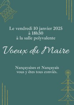 Affiche Cérémonie des voeux 2025